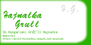 hajnalka grull business card